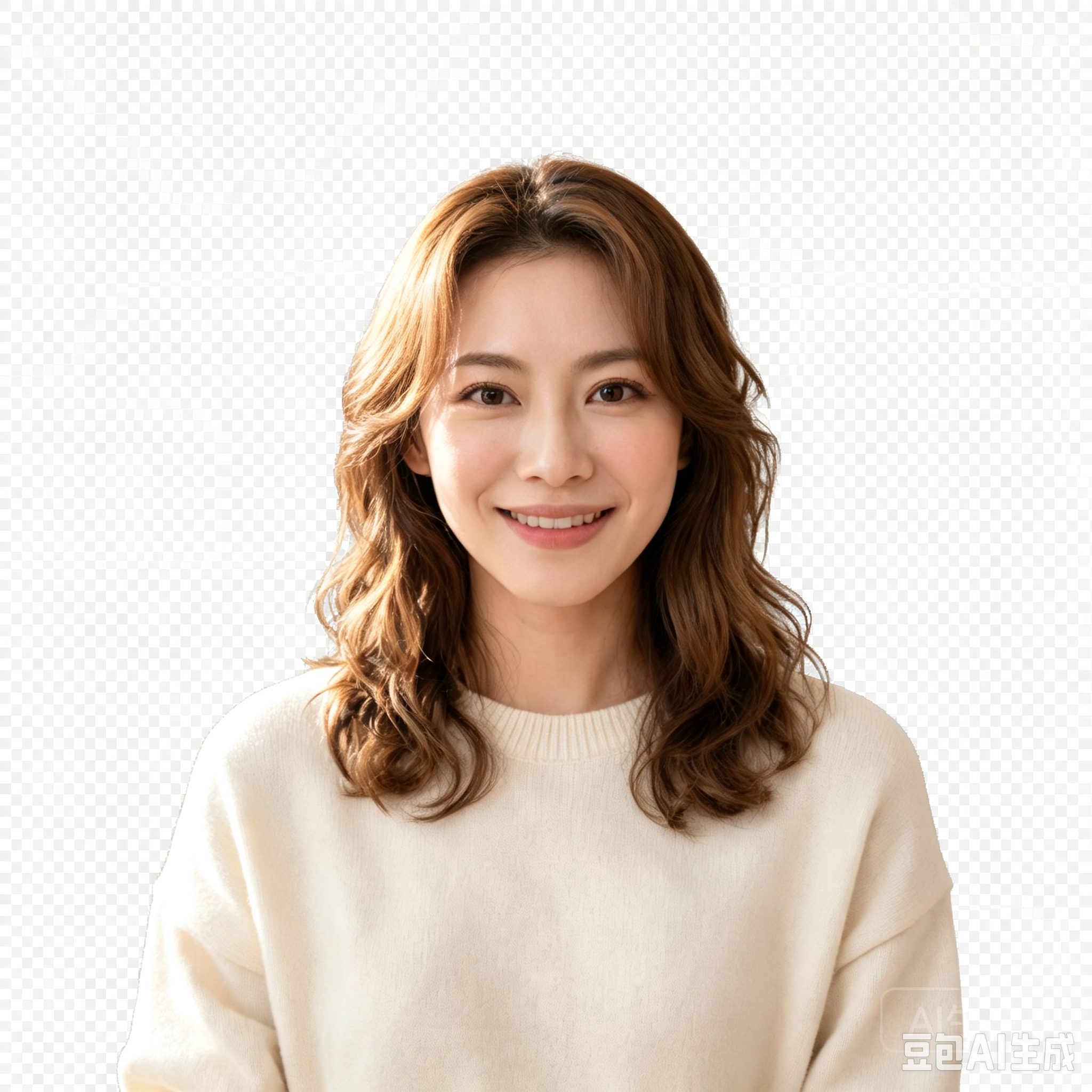 Cutout portrait after background removal